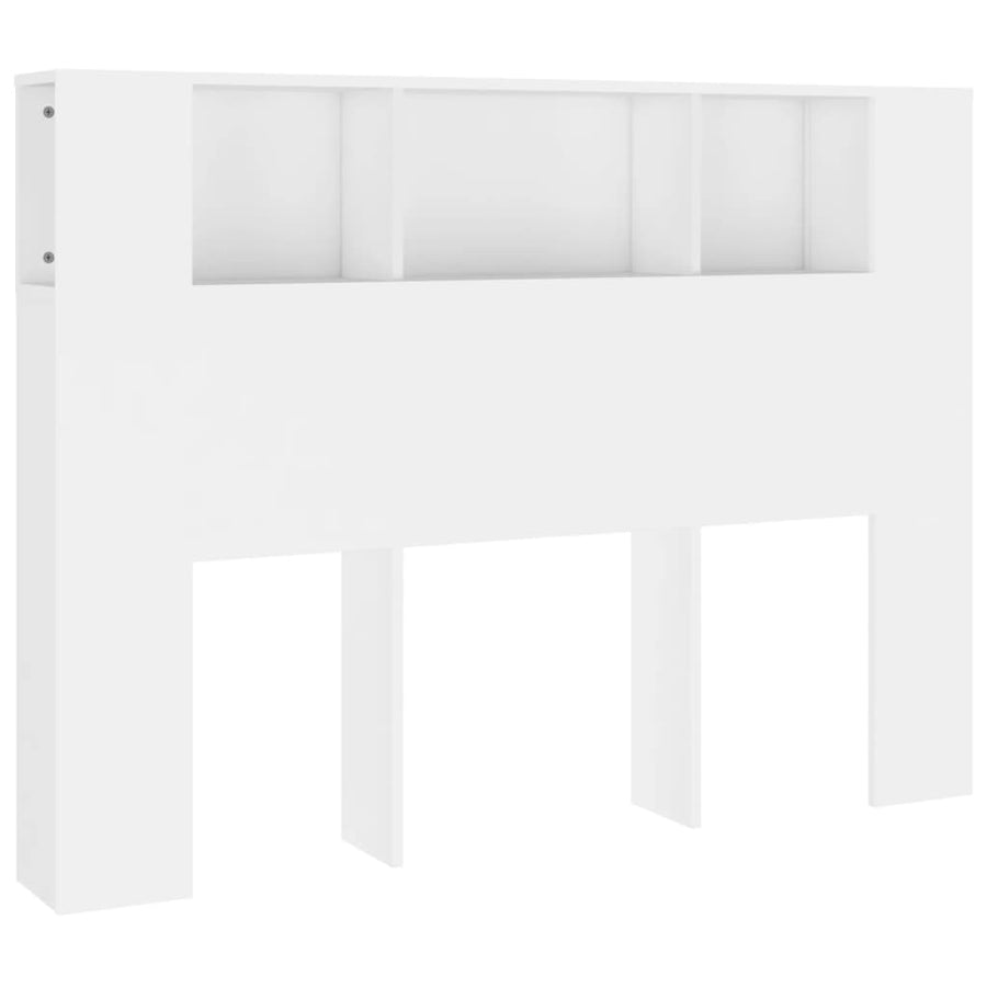 Hoofdbordkast 140x18,5x104,5 cm wit Wit