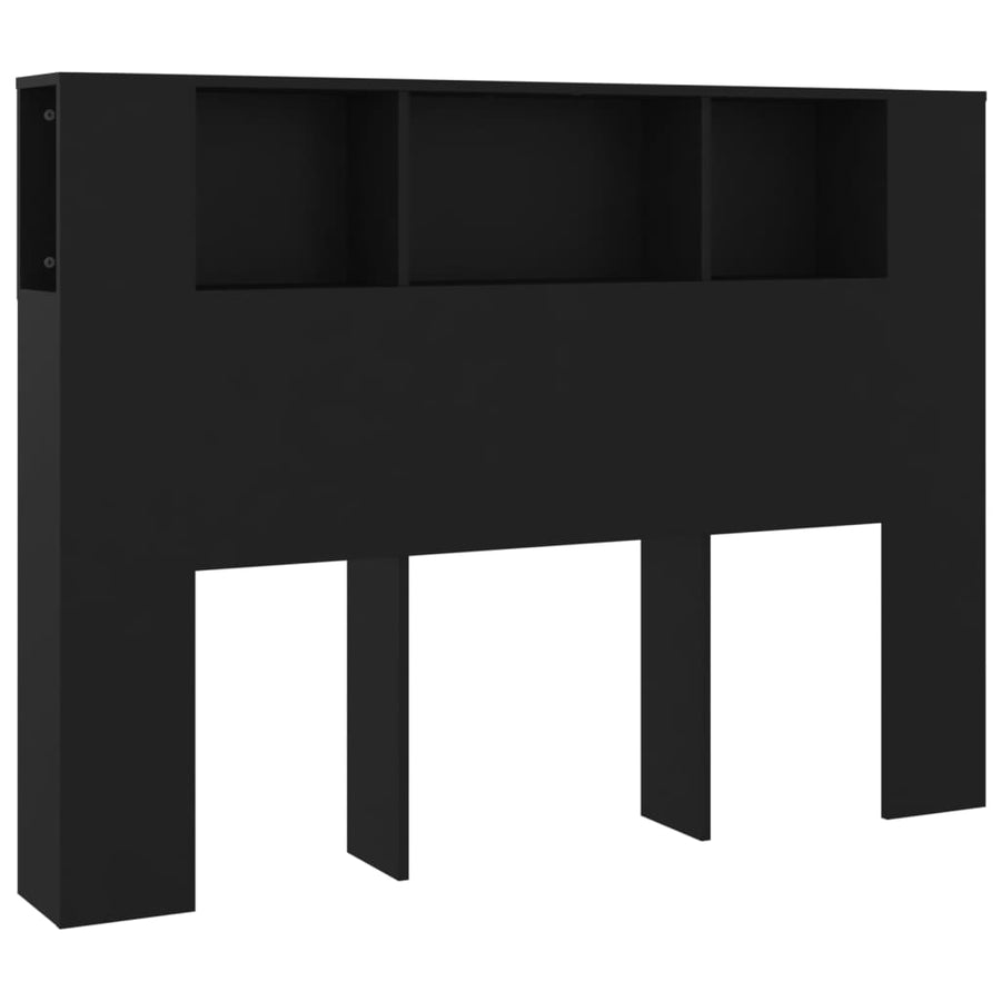 Hoofdbordkast 40X8,5X04,5 Cm Zwart