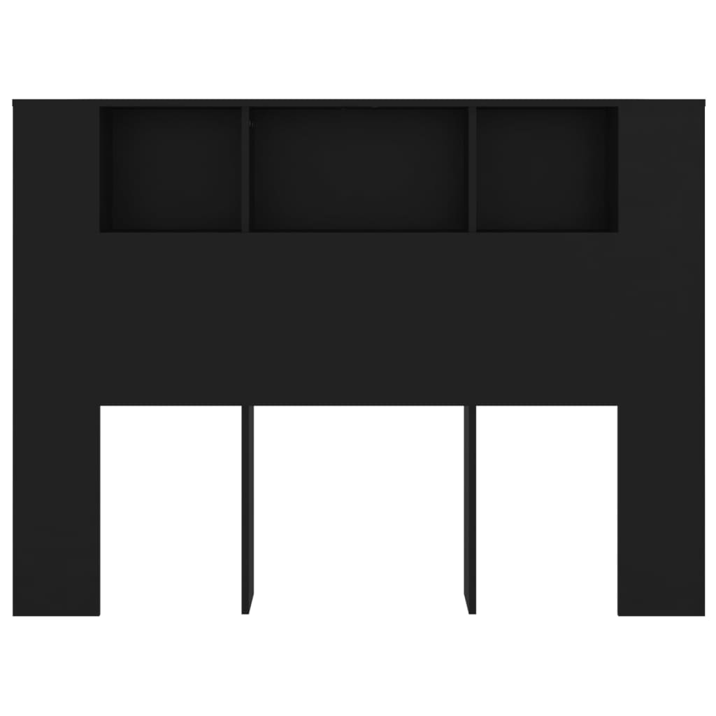 Hoofdbordkast 40X8,5X04,5 Cm Zwart