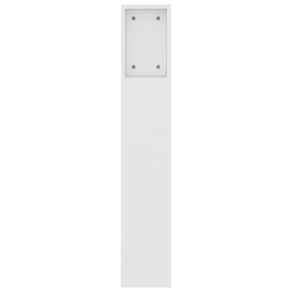 Hoofdbordkast 160x18,5x104,5 cm wit Wit