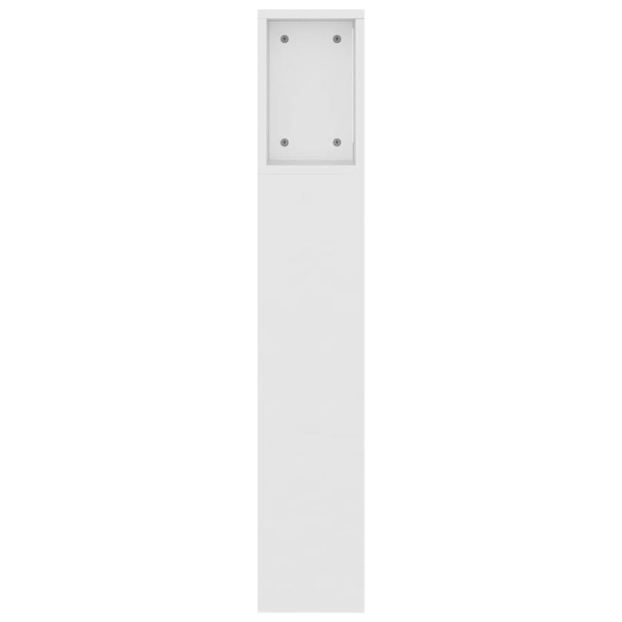 Hoofdbordkast 160x18,5x104,5 cm wit Wit