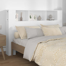 Hoofdbordkast 160x18,5x104,5 cm wit Wit