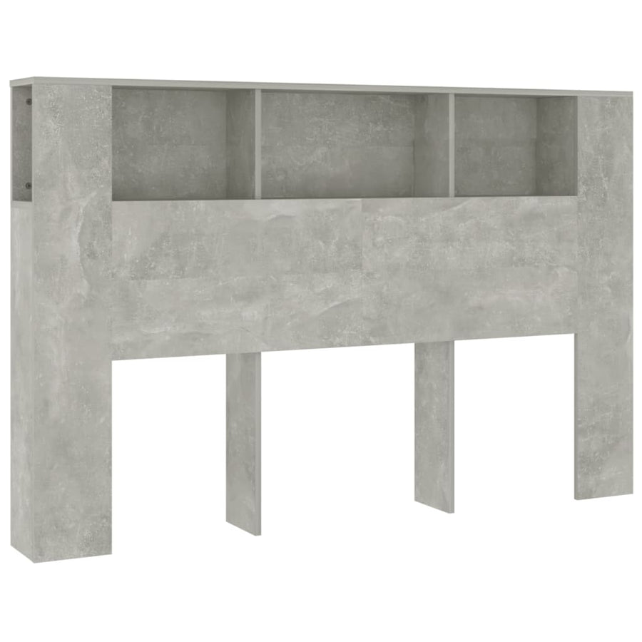 Hoofdbordkast 60X8,5X04,5 Cm Betongrijs
