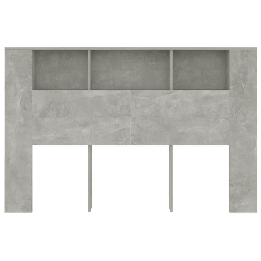 Hoofdbordkast 60X8,5X04,5 Cm Betongrijs