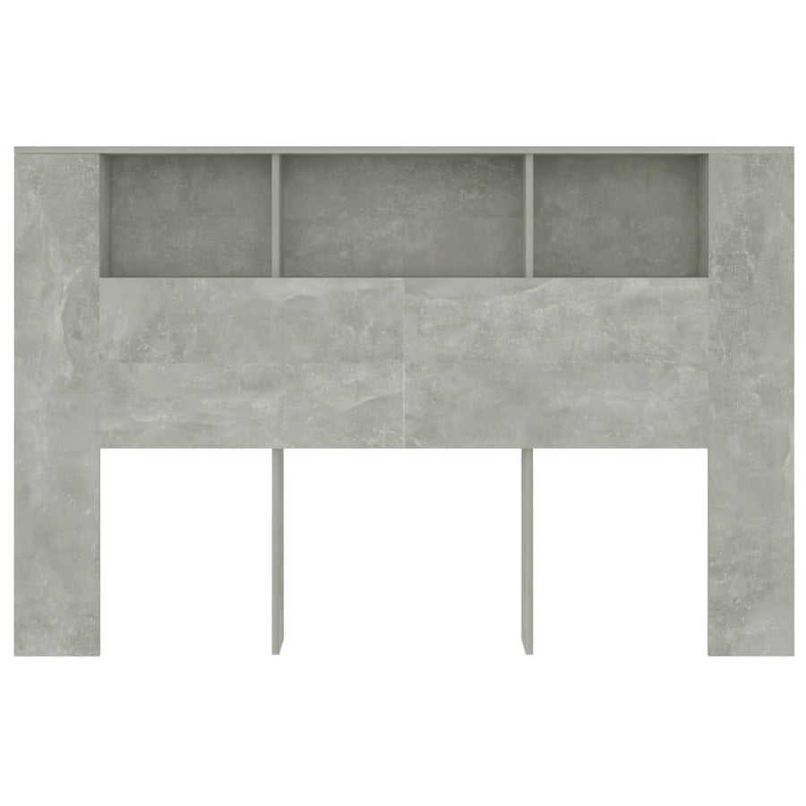 Hoofdbordkast 60X8,5X04,5 Cm Betongrijs