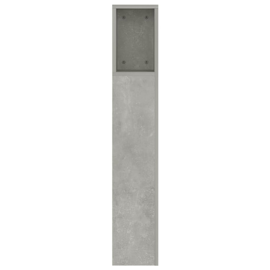 Hoofdbordkast 60X8,5X04,5 Cm Betongrijs