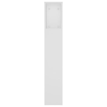 Hoofdbordkast 180x18,5x104,5 cm wit Wit