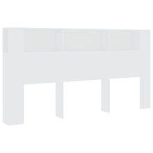 Hoofdbordkast 200x18,5x104,5 cm wit Wit