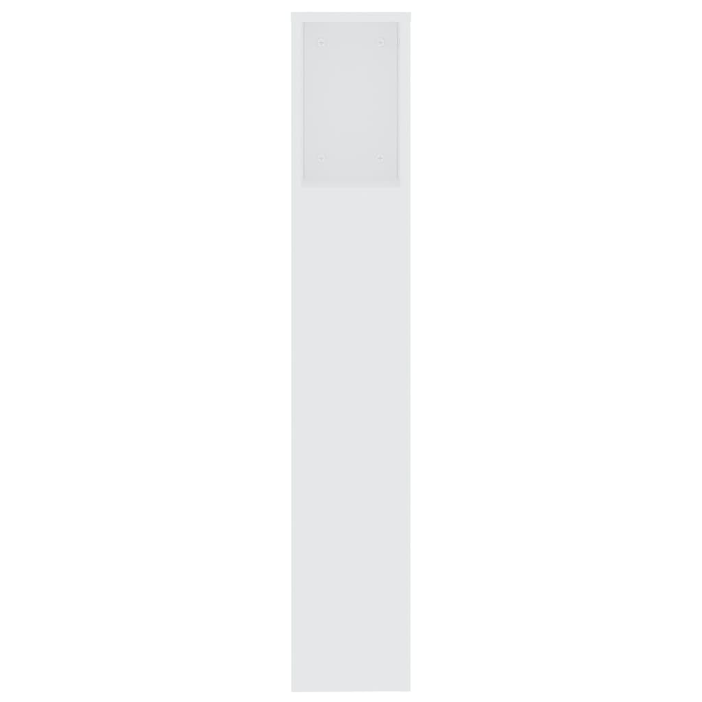 Hoofdbordkast 200x18,5x104,5 cm wit Wit