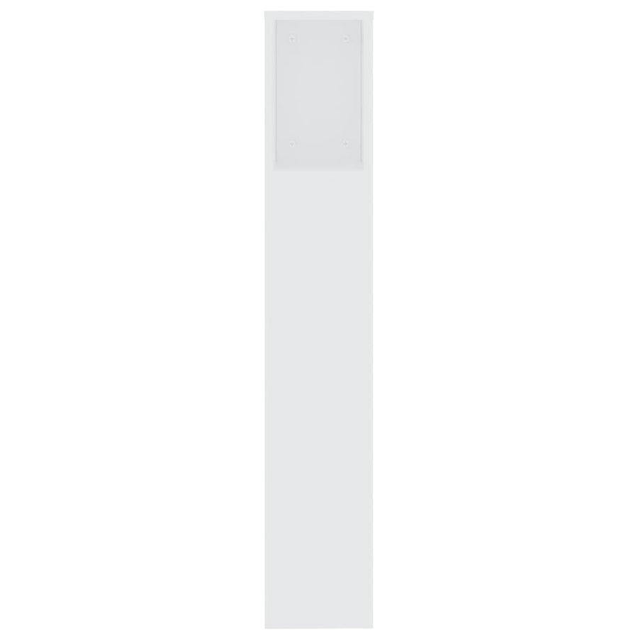 Hoofdbordkast 200x18,5x104,5 cm wit Wit