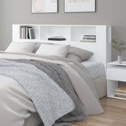 Headboard cabinet 200x18.5x104.5 cm white
