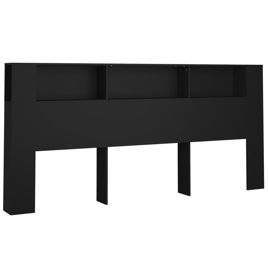 Hoofdbordkast 220X18,5X104,5 Cm Zwart