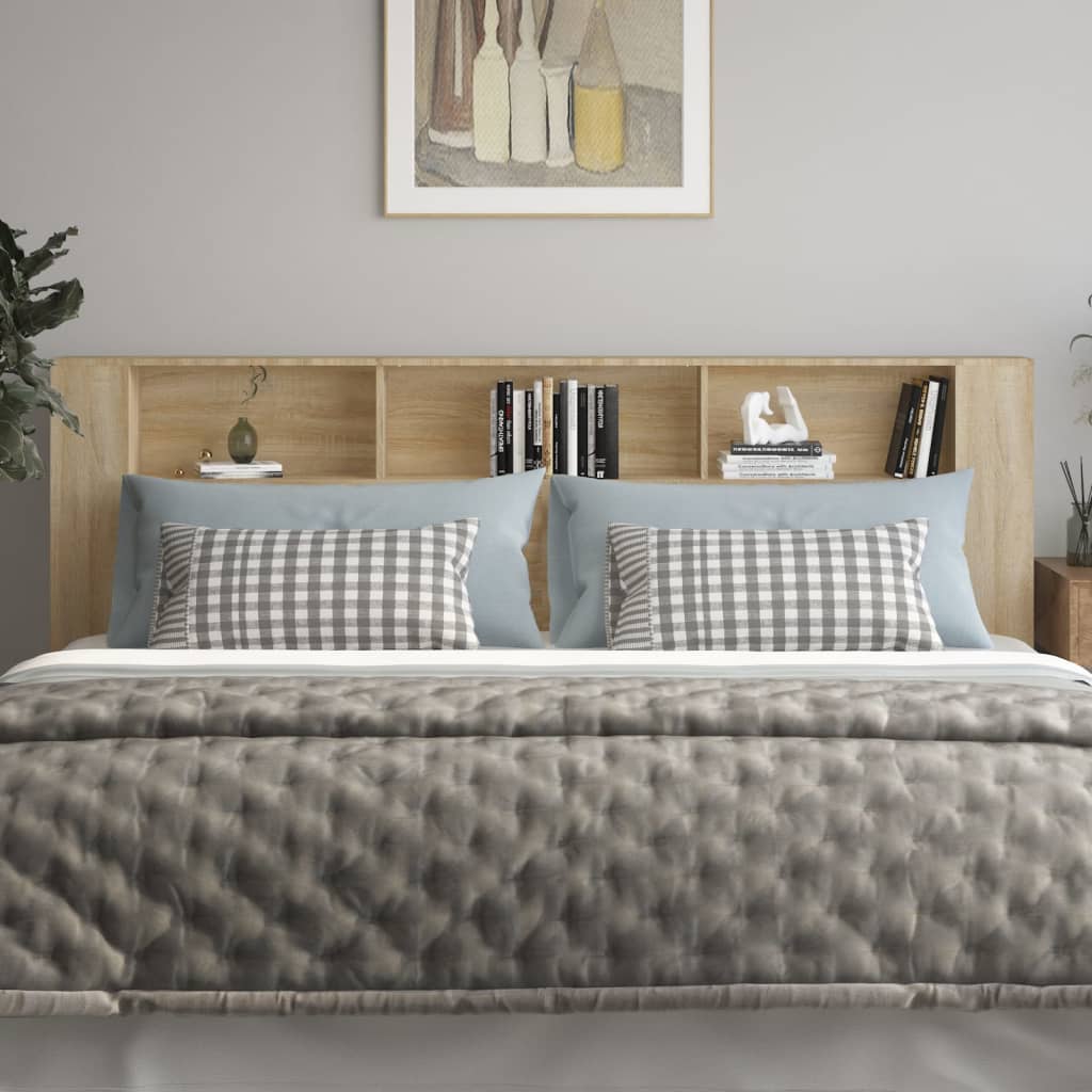 Hoofdbordkast 220X18,5X104,5 Cm Sonoma Eikenkleurig