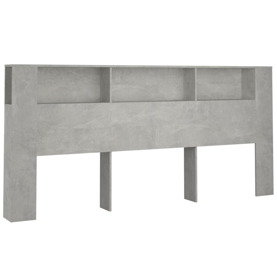 Hoofdbordkast 220X18,5X104,5 Cm Betongrijs