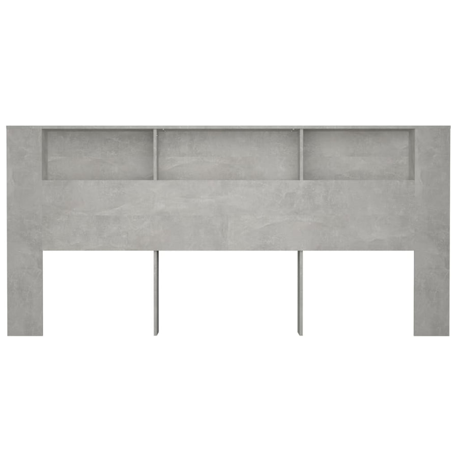 Hoofdbordkast 220X18,5X104,5 Cm Betongrijs