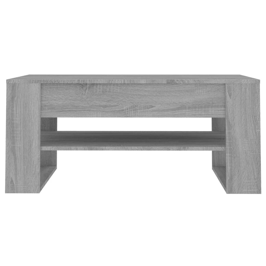 Salontafel 02X55X45 Cm Bewerkt Hout Eikenkleurig Grijs sonoma