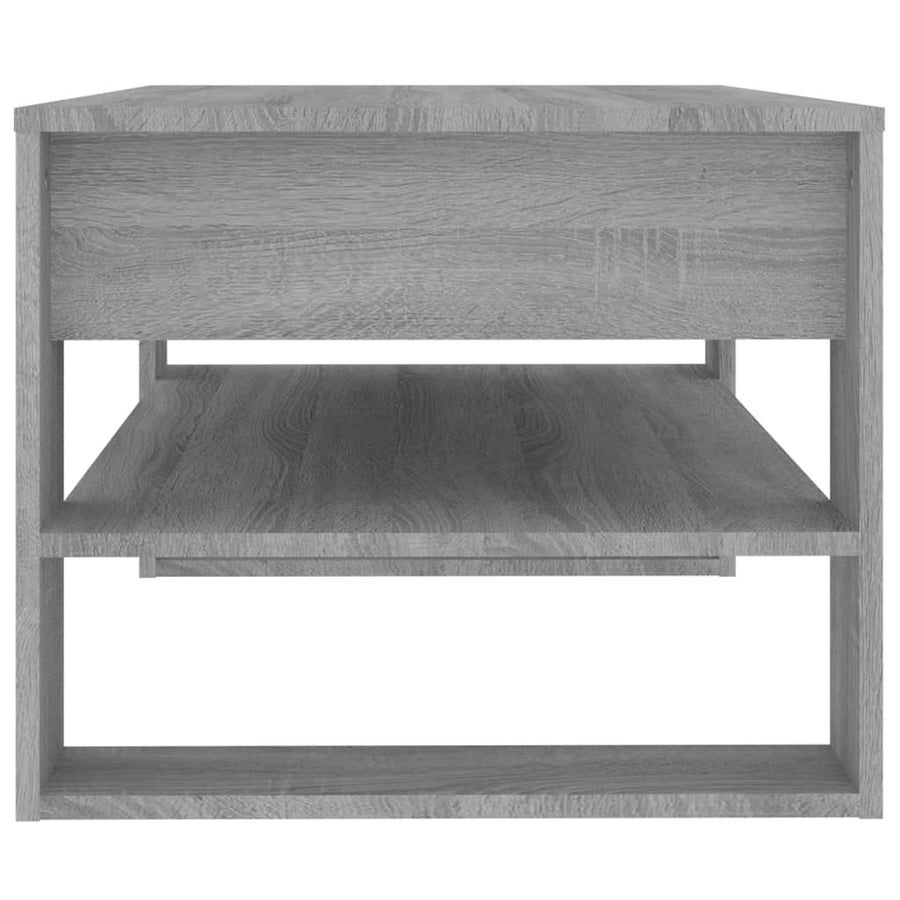 Salontafel 02X55X45 Cm Bewerkt Hout Eikenkleurig Grijs sonoma