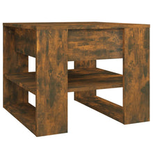 Salontafel 55,5X55X45 Cm Bewerkt Hout Kleurig Gerookt eiken