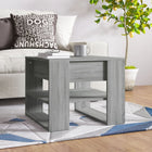 Coffee table 55.5x55x45 cm engineered wood grey Sonoma oak look