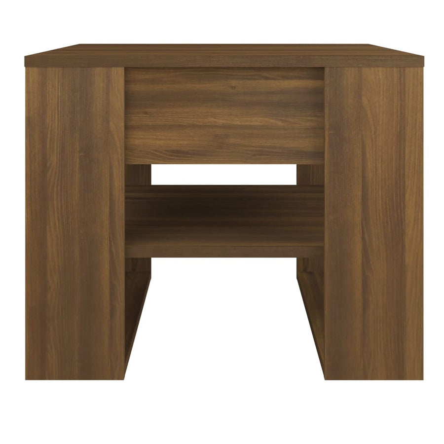 Salontafel 55,5X55X45 Cm Bewerkt Hout Bruineikenkleurig bruin eikenkleur