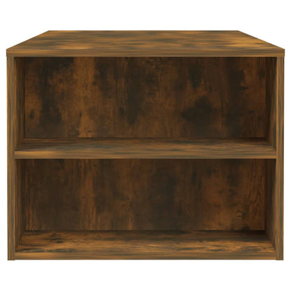 Salontafel 02X55X42 Cm Bewerkt Hout Kleurig Gerookt eiken