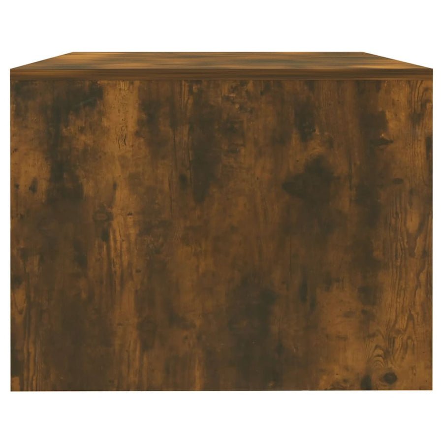 Salontafel 02X55X42 Cm Bewerkt Hout Kleurig Gerookt eiken