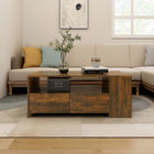 Coffee table 102x55x42 cm engineered wood smoked oak-colored