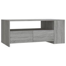 Salontafel 02X55X42 Cm Bewerkt Hout Eikenkleurig Grijs sonoma