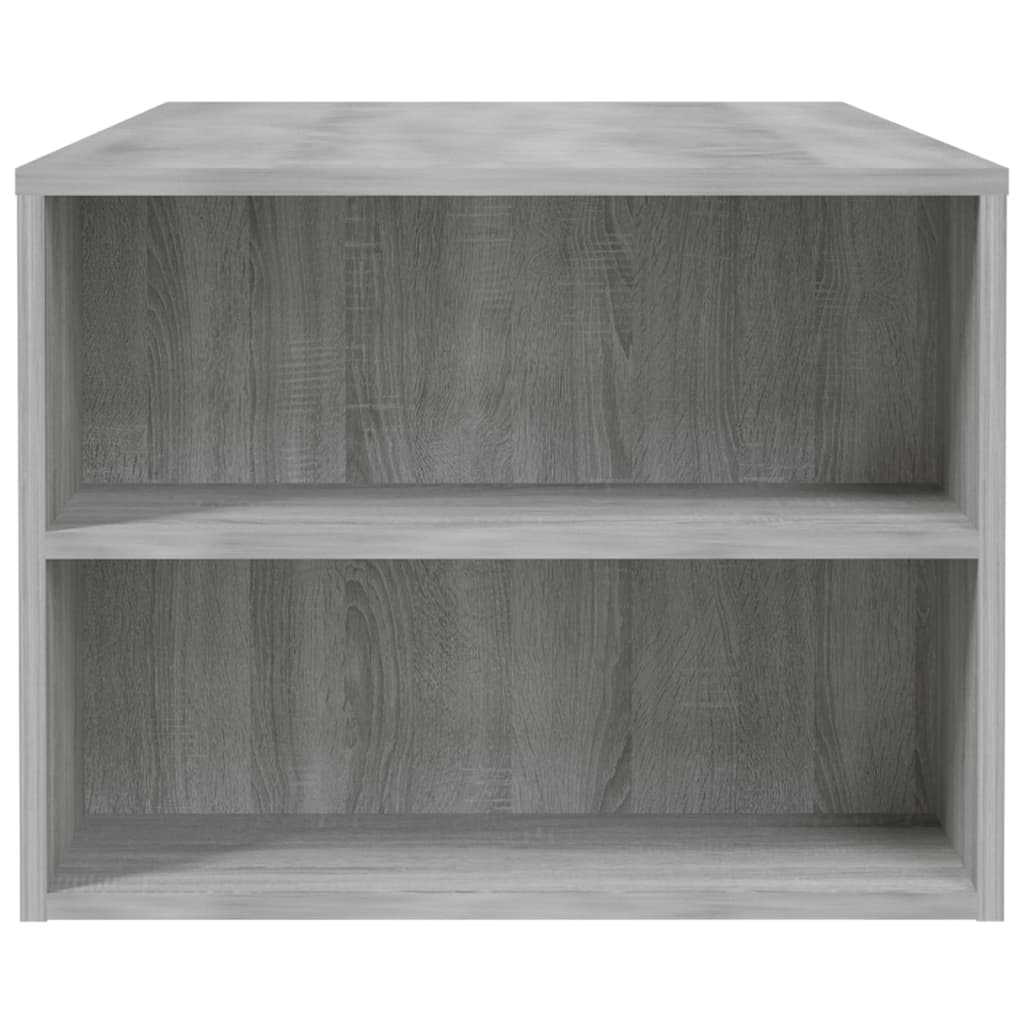 Salontafel 02X55X42 Cm Bewerkt Hout Eikenkleurig Grijs sonoma