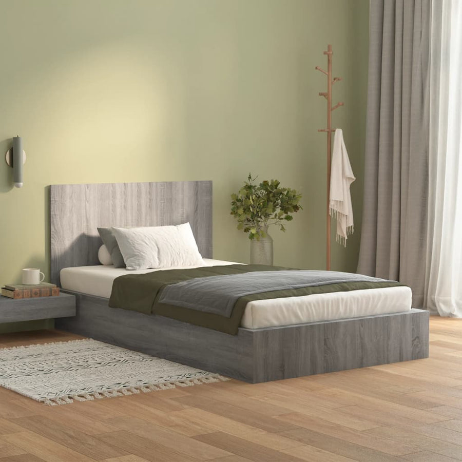 Hoofdbord 20X,5X80 Cm Bewerkt Hout Eikenkleurig 1 Grijs sonoma
