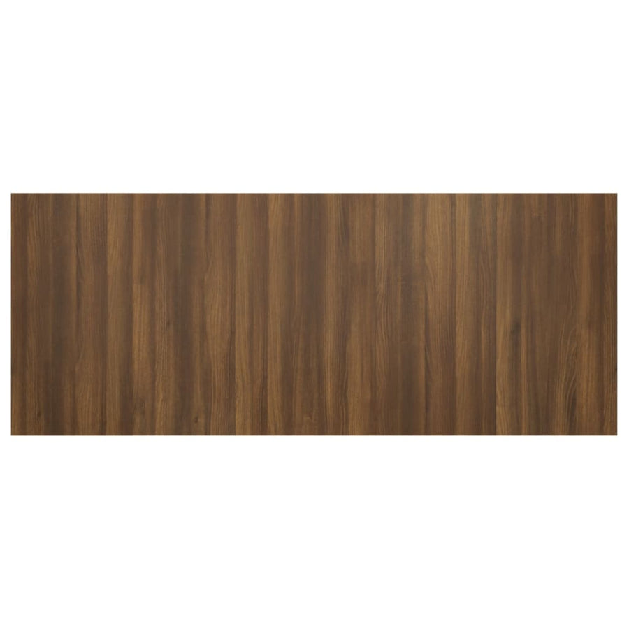 Hoofdbord 200X1,5X80 Cm Bewerkt Hout Bruin Eikenkleur Bruineiken