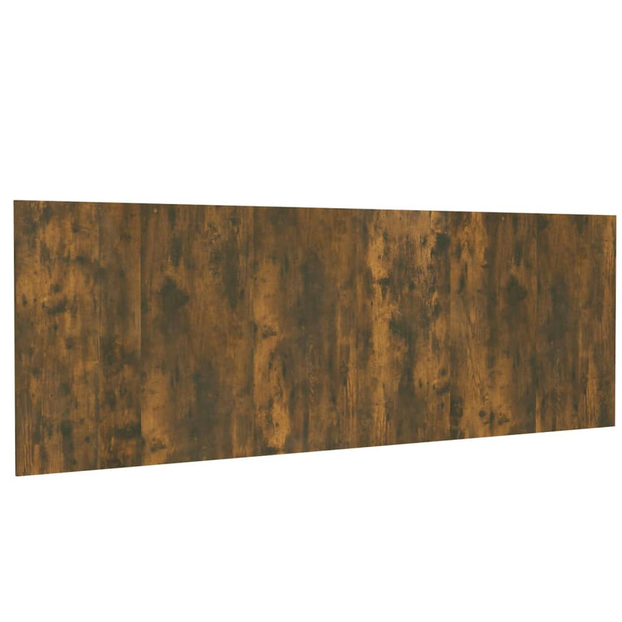 Hoofdbord Wandmodel 240X,5X80 Cm Bewerkt Hout Gerookt eiken