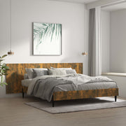 Headboard wall-mounted model 240x1.5x80 cm treated smoked oak wood