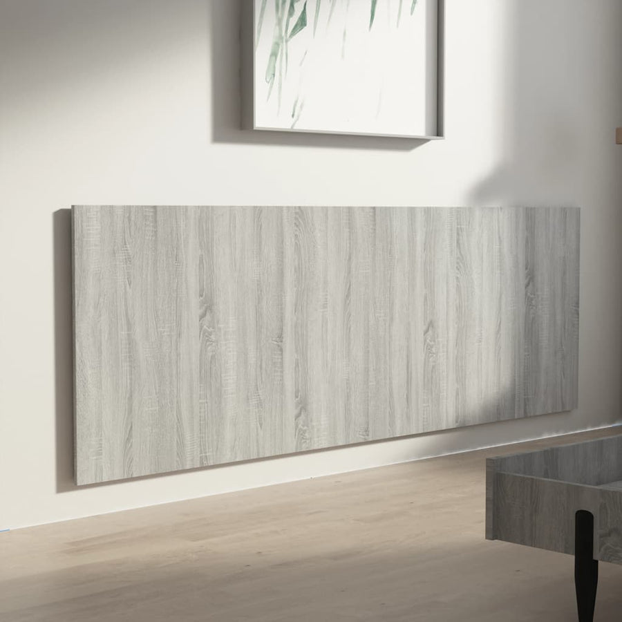 Hoofdbord Wandmodel 240X,5X80 Cm Bewerkt Hout Grijs sonoma