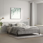 Headboard wall-mounted 240x1.5x80 cm treated wood grey Sonoma