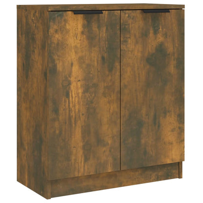 Dressoir 60X30X70 Cm Bewerkt Hout Kleurig Gerookt eiken