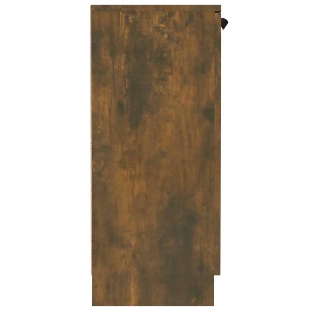 Dressoir 60X30X70 Cm Bewerkt Hout Kleurig Gerookt eiken