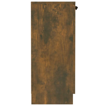 Dressoir 60X30X70 Cm Bewerkt Hout Kleurig Gerookt eiken