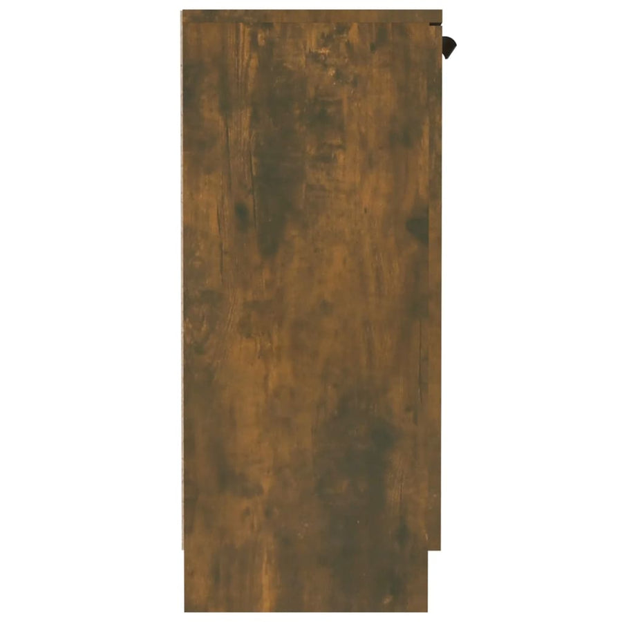 Dressoir 60X30X70 Cm Bewerkt Hout Kleurig Gerookt eiken