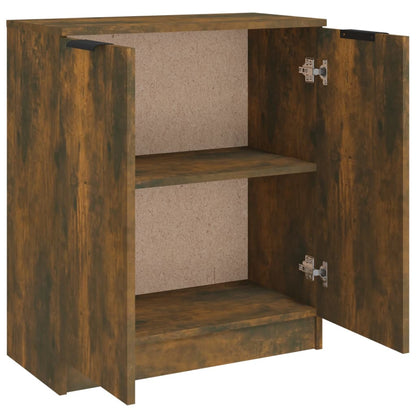 Dressoir 60X30X70 Cm Bewerkt Hout Kleurig Gerookt eiken