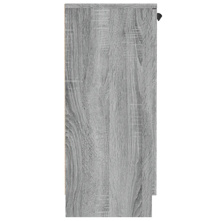Dressoir 60X30X70 Cm Bewerkt Hout Eikenkleurig Grijs sonoma