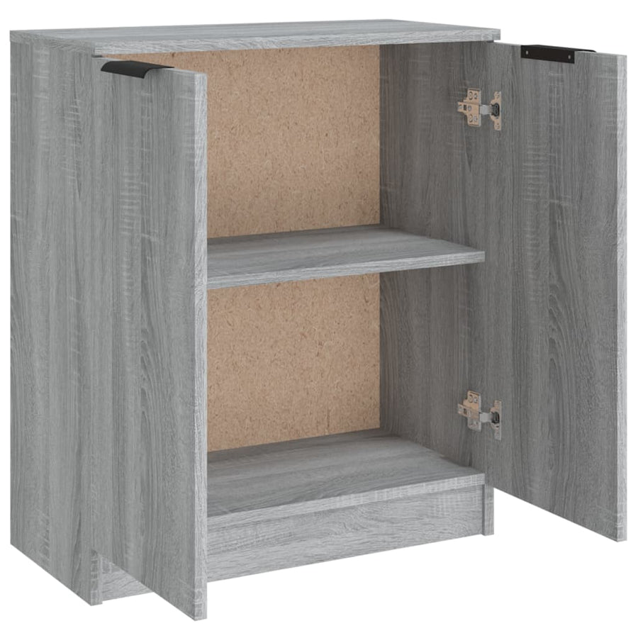 Dressoir 60X30X70 Cm Bewerkt Hout Eikenkleurig Grijs sonoma