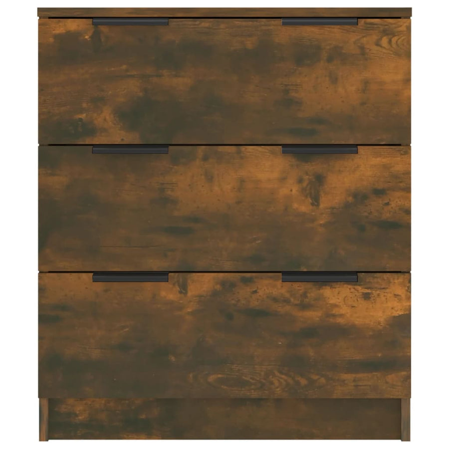 Dressoir 60X30X70 Cm Bewerkt Hout Kleurig Gerookt eiken