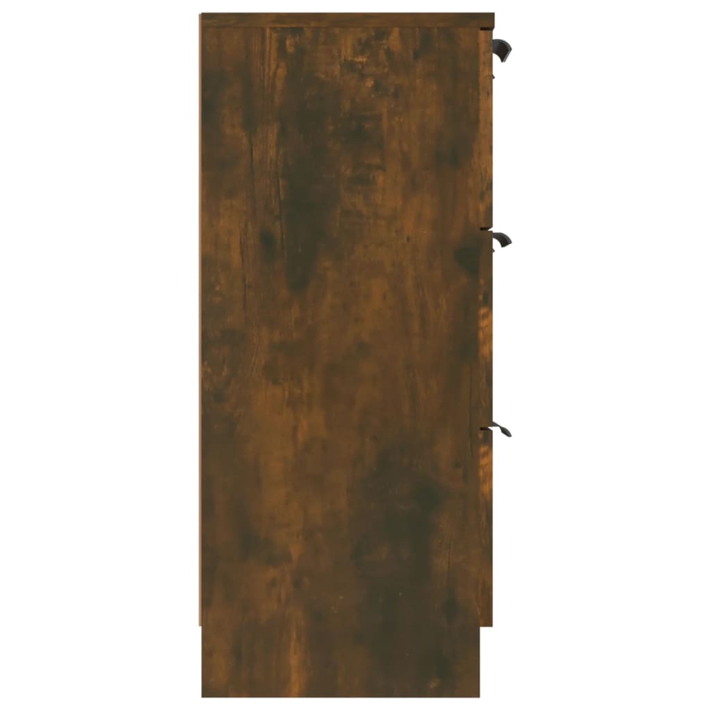 Dressoir 60X30X70 Cm Bewerkt Hout Kleurig Gerookt eiken