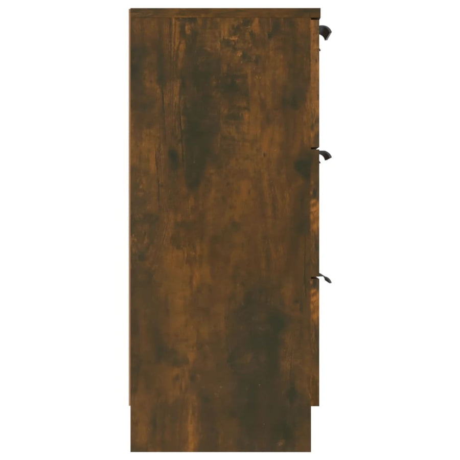 Dressoir 60X30X70 Cm Bewerkt Hout Kleurig Gerookt eiken