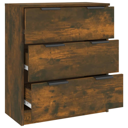 Dressoir 60X30X70 Cm Bewerkt Hout Kleurig Gerookt eiken