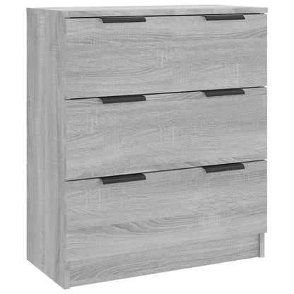 Dressoir 60X30X70 Cm Bewerkt Hout Eikenkleurig Grijs sonoma