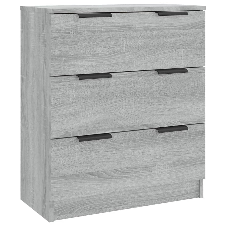 Dressoir 60X30X70 Cm Bewerkt Hout Eikenkleurig Grijs sonoma