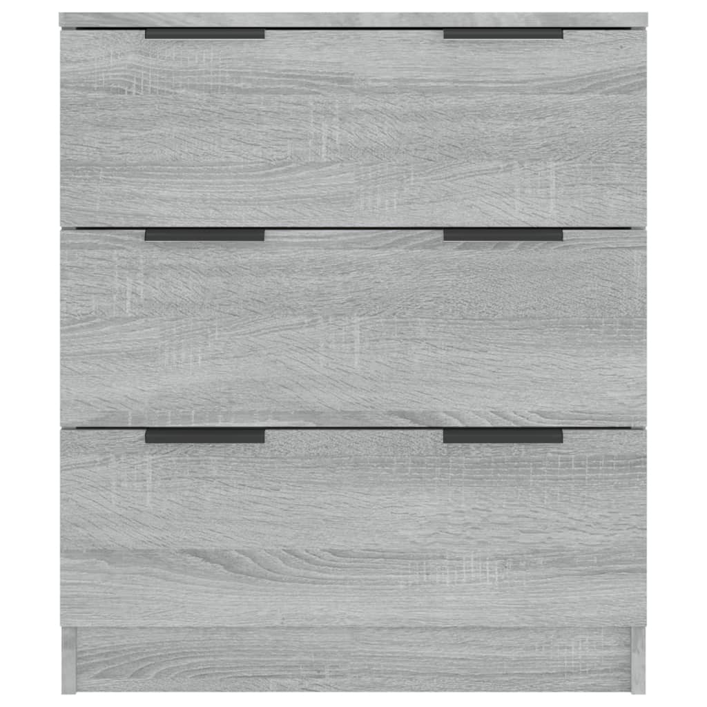 Dressoir 60X30X70 Cm Bewerkt Hout Eikenkleurig Grijs sonoma
