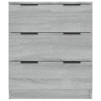 Dressoir 60X30X70 Cm Bewerkt Hout Eikenkleurig Grijs sonoma